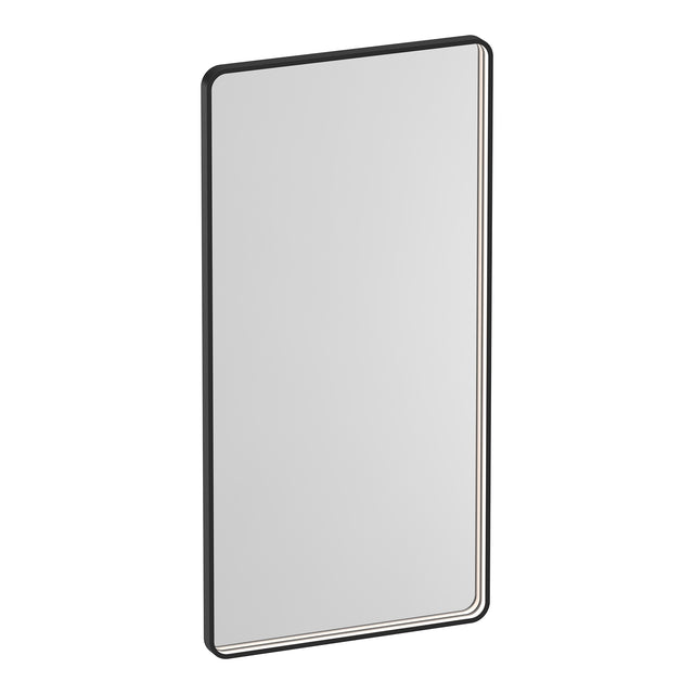 BRAUER Sapphire spiegel 120 rechthoekig afgerond mat zwart frame met directe LED-verlichting met dim- en kleurfunctie en afstandsbediening SP-SA120RAS