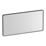 BRAUER Sapphire spiegel 120 rechthoekig afgerond mat zwart frame met directe LED-verlichting met dim- en kleurfunctie en afstandsbediening SP-SA120RAS