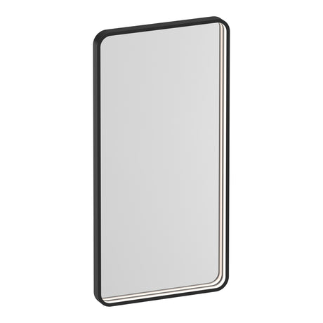 BRAUER Sapphire spiegel 80 rechthoekig afgerond mat zwart frame met directe LED-verlichting met dim- en kleurfunctie en afstandsbediening SP-SA80RAS