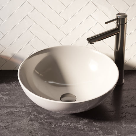 BRAUER Bowl waskom 40 rond keramiek hoogglans wit WK-BO40ROHW