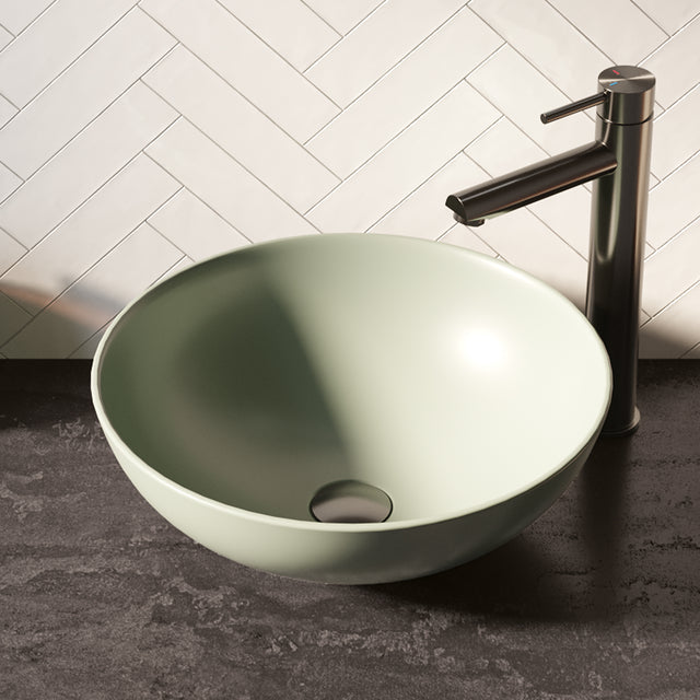 BRAUER Bowl waskom 40 rond keramiek mat pastel groen WK-BO40ROMPG