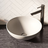 BRAUER Bowl waskom 40 rond keramiek mat wit WK-BO40ROMW