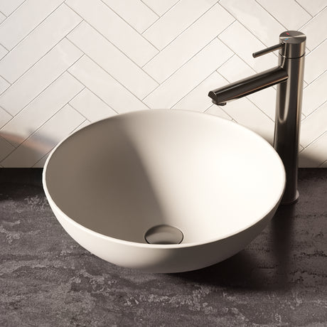 BRAUER Bowl waskom 40 rond keramiek mat wit WK-BO40ROMW
