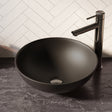BRAUER Bowl waskom 40 rond keramiek mat zwart WK-BO40ROMZ