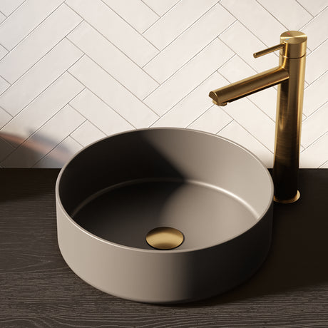 BRAUER Circle waskom 36 rond keramiek mat grijs WK-CC36ROMG