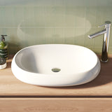 BRAUER Cloud waskom 63 plat ovaal keramiek hoogglans wit WK-CL63POHW