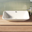 BRAUER Dawn waskom 71 met overloop keramiek hoogglans wit WK-DW71HW