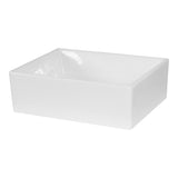BRAUER Ice waskom 48 rechthoekig afgerond keramiek hoogglans wit WK-IC48RAHW