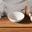 BRAUER Vortex waskom 40 rond fine stone mat wit WK-VX40ROMW