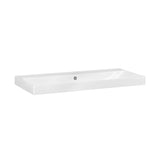 BRAUER Aurora wastafel 100 met 1 spoelbak en 0 kraangaten keramiek hoogglans wit WT-AU1000HW