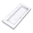 BRAUER Coral wastafel 100 met 1 spoelbak en 2 kraangaten marmerlook Calacatta Gold WT-CA1002CG