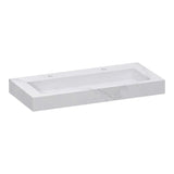 BRAUER Coral wastafel 100 met 1 spoelbak en 2 kraangaten marmerlook Calacatta Gold WT-CA1002CG