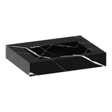 BRAUER Coral wastafel 60 met 1 spoelbak en 0 kraangaten marmerlook Nero Marquina WT-CA600NM