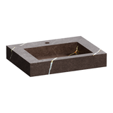 BRAUER Coral wastafel 60 met 1 spoelbak en 1 kraangat marmerlook Copper Brown WT-CA601CB
