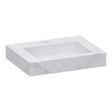 BRAUER Coral wastafel 60 met 1 spoelbak en 1 kraangat marmerlook Calacatta Gold WT-CA601CG