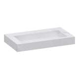 BRAUER Coral wastafel 80 met 1 spoelbak en 0 kraangaten marmerlook Calacatta Gold WT-CA800CG