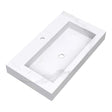 BRAUER Coral wastafel 80 met 1 spoelbak en 1 kraangat marmerlook Calacatta Gold WT-CA801CG