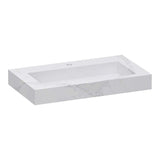 BRAUER Coral wastafel 80 met 1 spoelbak en 1 kraangat marmerlook Calacatta Gold WT-CA801CG