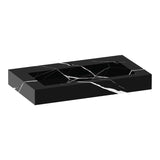 BRAUER Coral wastafel 80 met 1 spoelbak en 1 kraangat marmerlook Nero Marquina WT-CA801NM