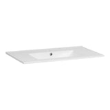 BRAUER Frost wastafel 80 met 1 spoelbak en 1 kraangat keramiek hoogglans wit WT-FR801HW