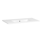 BRAUER Frost wastafel ondiep 80 met 1 spoelbak en 1 kraangat keramiek hoogglans wit WT-FRO801HW