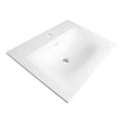 BRAUER Glacier wastafel 60 met 1 spoelbak en 1 kraangat fine stone mat wit WT-GL601MW