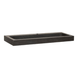 BRAUER Lava wastafel 120-1 met 1 spoelbak en 1 kraangat natuursteen basalt antraciet WT-LA120-11AN