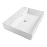 BRAUER Lunar wastafel 60 met 1 spoelbak en 1 kraangat keramiek hoogglans wit WT-LU601HW