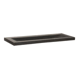 BRAUER Magma wastafel 120-1 met 1 spoelbak en 0 kraangaten natuursteen basalt antraciet WT-MA120-10AN