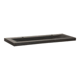 BRAUER Magma wastafel 120-1 met 1 spoelbak en 2 kraangaten natuursteen basalt antraciet WT-MA120-12AN