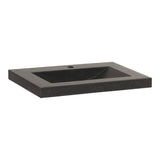 BRAUER Magma wastafel 60 met 1 spoelbak en 1 kraangat natuursteen basalt antraciet WT-MA601AN