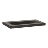 BRAUER Magma wastafel 80 met 1 spoelbak en 1 kraangat natuursteen basalt antraciet WT-MA801AN