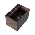 BRAUER Nova wastafel 60 incl. verborgen ophangbeugels met 1 spoelbak en 0 kraangaten marmerlook Copper Brown WT-NO600CB