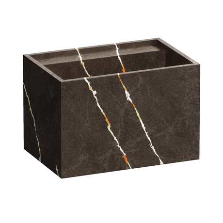 BRAUER Nova wastafel 60 incl. verborgen ophangbeugels met 1 spoelbak en 0 kraangaten marmerlook Copper Brown WT-NO600CB
