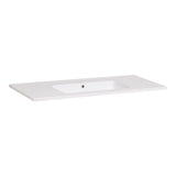 BRAUER Starfall wastafel 100 met 1 spoelbak en 1 kraangat keramiek hoogglans wit WT-ST1001HW