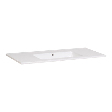 BRAUER Starfall wastafel 100 met 1 spoelbak en 1 kraangat keramiek hoogglans wit WT-ST1001HW