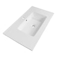 BRAUER Starfall wastafel 80 met 1 spoelbak en 1 kraangat keramiek hoogglans wit WT-ST801HW