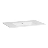 BRAUER Starfall wastafel 80 met 1 spoelbak en 1 kraangat keramiek hoogglans wit WT-ST801HW
